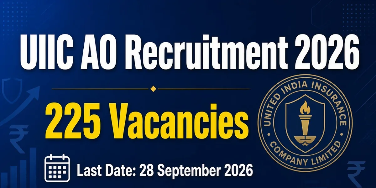 UIIC AO Recruitment 2026 - Apply Online